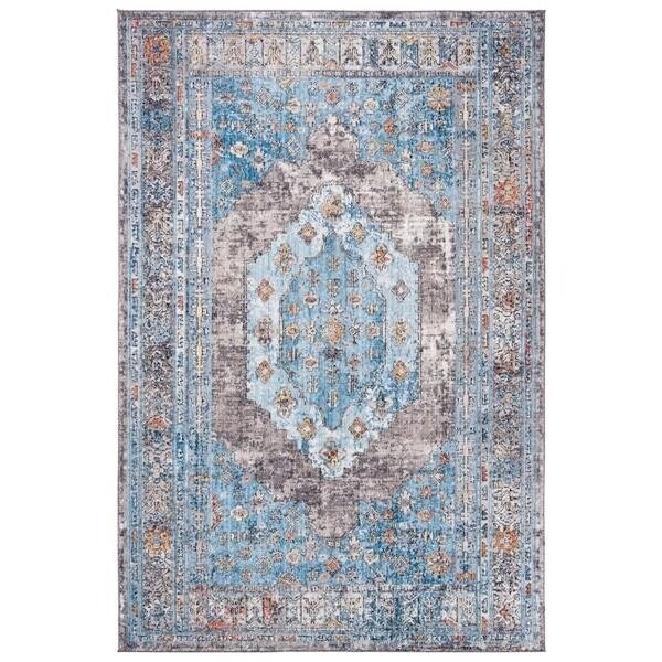 Safavieh 9 x 12 ft. Bristol Rectangle Power Loomed Area RugGrey & Blue BTL366F-9 - main
